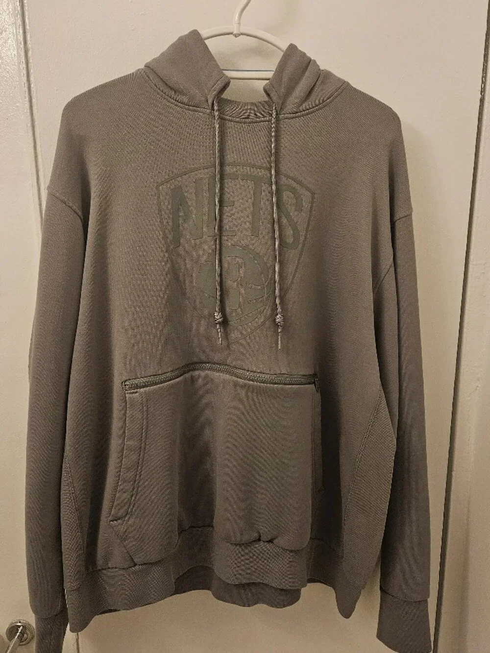 Jordan Brooklyn Nets Hoodie & Pants Set NBA 75th Anniversary Sz XL. Cool Grey